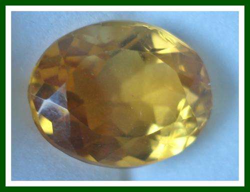 BEAUTIFUL  GOLDEN CITRINE  OVAL  FACET   7.14 CT