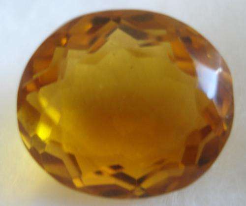 BEAUTIFUL  GOLDEN CITRINE  OVAL  FACET   7.12 CT