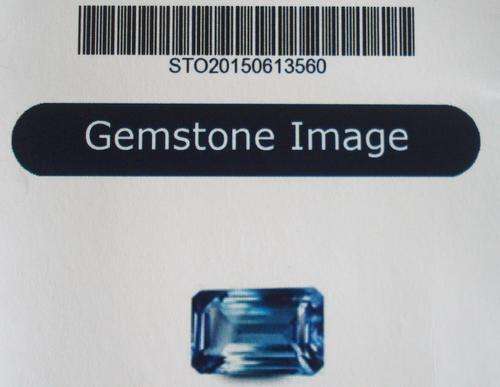 4.72 CT CERTIFIED BLUISH VIOLET OCTAGON CUT NATURAL TANZANITE
