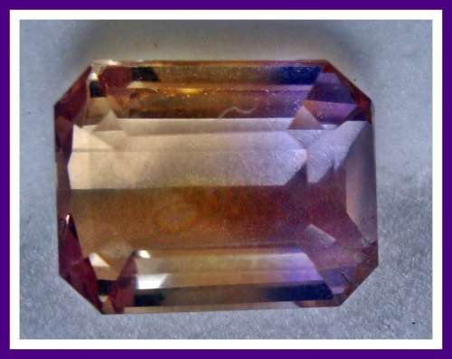 LOVELY  AMETRINE    3.15 CT   EMERALD SHAPE