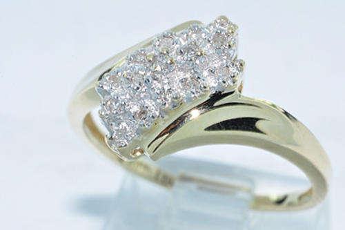 10k Solid Yellow Gold Diamond  Ring.  Perfect as a Gift for someone special......