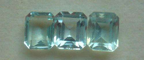 SET OF 3 CLEAN  AQUAMARINES!  TOTAL WEIGHT: 2.175CTS!   CLEAN.