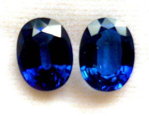 STUNNING SET OF KASHMIR BLUE SAPPHIRES.  TOTAL WEIGHT 1.38CTS    HIGH VALUE ITEM!