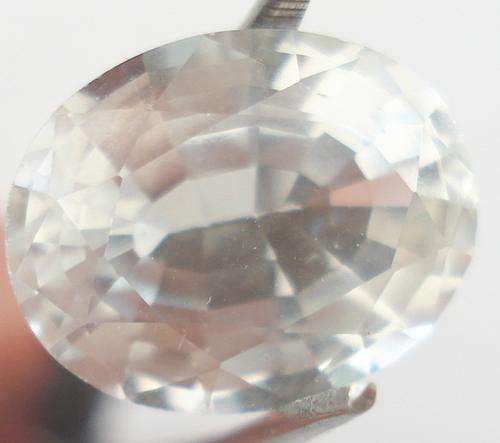 STUNNING   WHITE  TOPAZ   CONGO 12.92CT