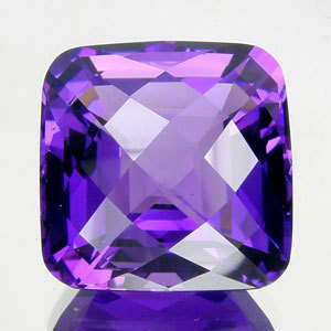BEAUTIFUL SQUARE SHAPED AMETHYST  - NAMIBIA  2.39CT