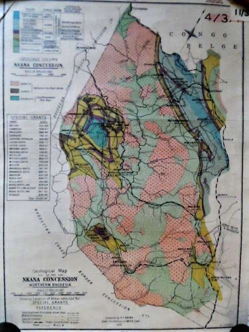 Geological Map of The Nkana Consession