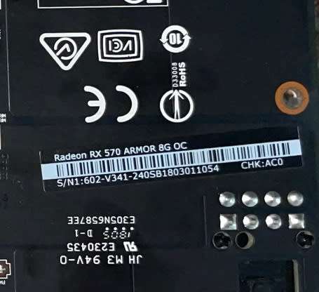 Radeon RX 570 ARMOR 8GB OC
