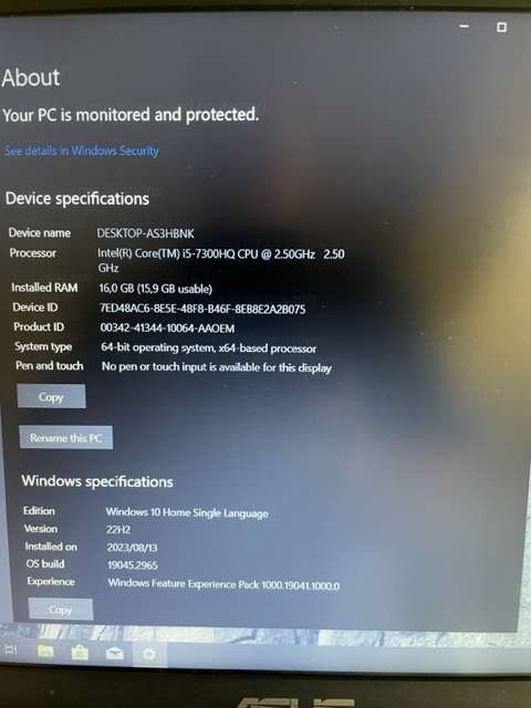ASUS FX553VD Gaming laptop
