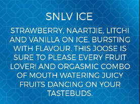 SNLV ICE *Crazy Sale*  Vape Juice Liquid (Fruity ICE) 30 ML 3MG