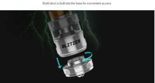 Blitzen RTA (Black) *CRAZY SALE* Vape Tank
