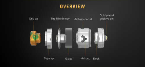 Blitzen RTA (Black) *CRAZY SALE* Vape Tank