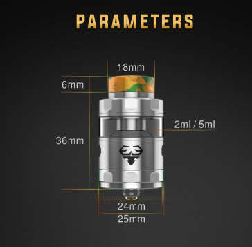 Blitzen RTA (Black) *CRAZY SALE* Vape Tank