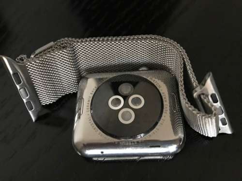 Apple Watch 42mm Stainless Steel Case with Milanese Loop
