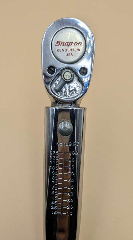 Snap-on 3/8` drive Torque Wrench QJR2100E 15 to 100 ft.lbs