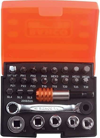 Bahco 2058/S26 Bit-Socket Set (26-piece)
