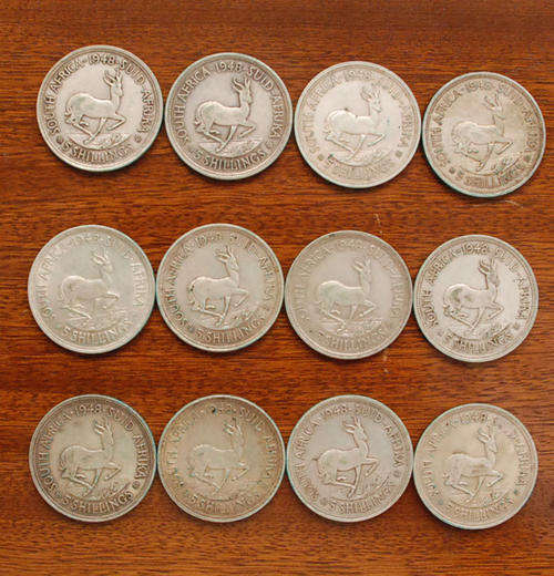 1948 SA UNION CROWNS 80% SILVER