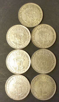 HALF CROWNS (2/6) - 1952 TO 1958 - TWO SETS AVAILABLE