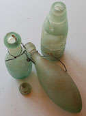 THREE ANTIQUE BOTTLES - COLLECTORS ONLY