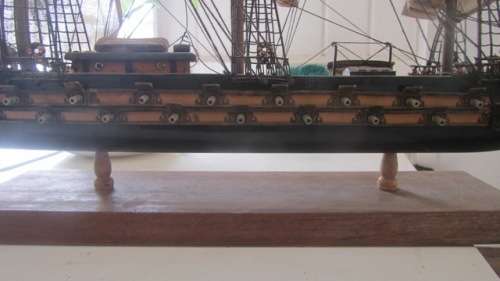 Vintage, collectable, large "Fragata Espanola Ano 1780" model ship for restoration