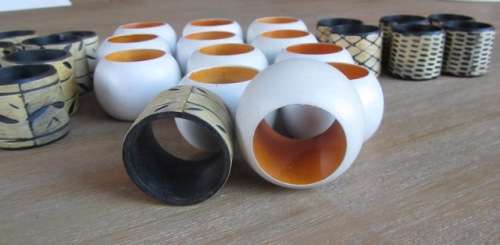 Various Wooden Serviette Rings - all for one bid