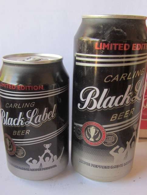 Set of Carling Black Label Beer Cans - FNB Varsity Cup Rugby Competition