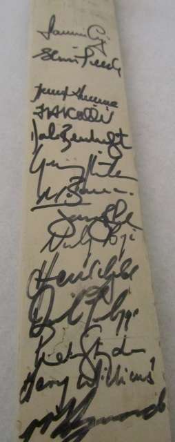 Signed Mini-Cricket Bat - SA Squad vs England Feb 2000 - Cronje, Kallis, Pollock etc