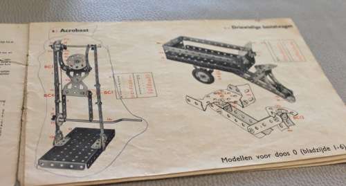 Vintage Meccano 1 Set with Instructions