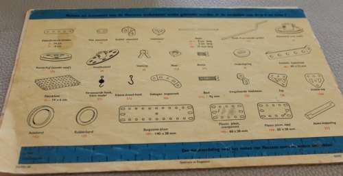 Vintage Meccano 1 Set with Instructions
