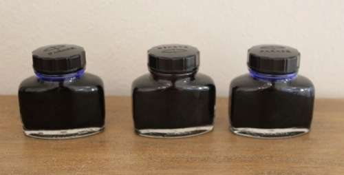 Parker Quink - Fountain Pen Ink Refills x3 - all for one bid !!