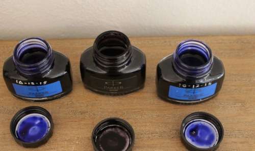 Parker Quink - Fountain Pen Ink Refills x3 - all for one bid !!
