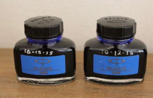 Parker Quink - Fountain Pen Ink Refills x3 - all for one bid !!