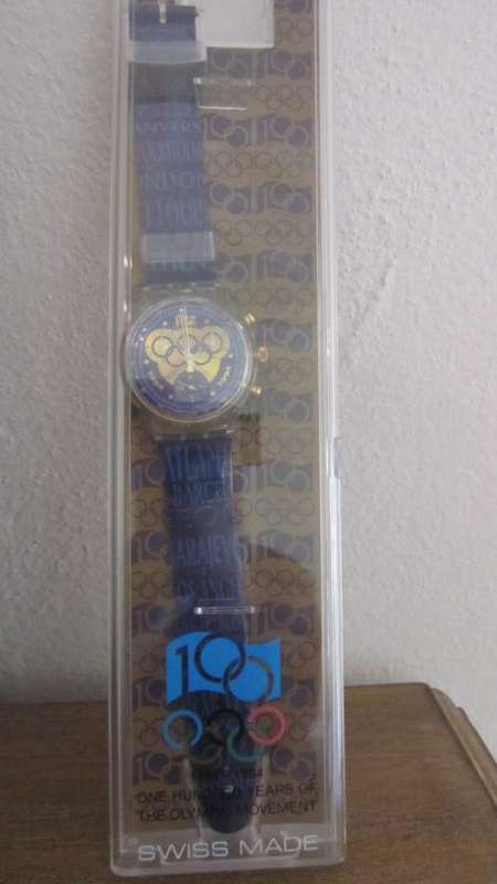 Limited Edition Swatch Watch - 100 Years of the Olympic movement 1894 - 1994