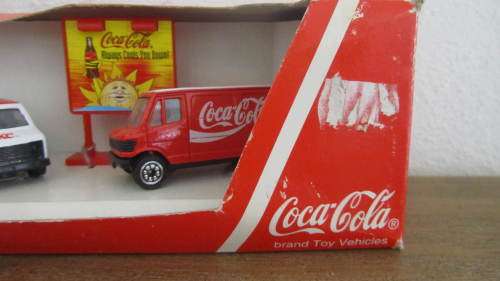 Coca Cola, Coke Brand Toy Vehicles - CH - 2 Van Set