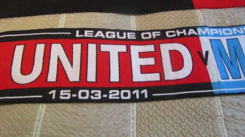 2 x Limited Ediiton Manchester United Scarves - Champions League