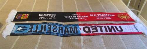 2 x Limited Ediiton Manchester United Scarves - Champions League