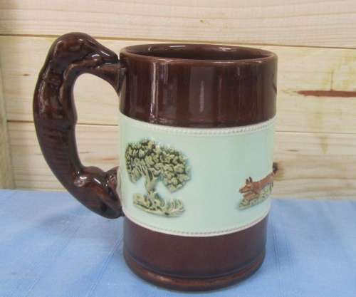 Bourne Denby Derby Beer Tankard - Fox Hunt