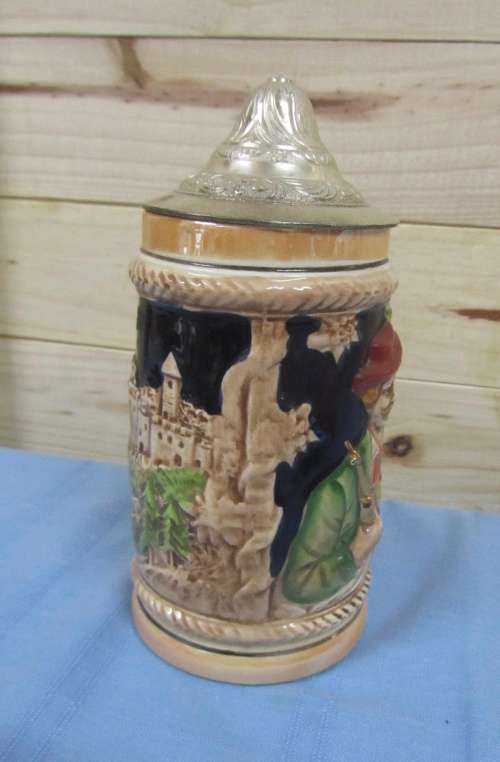 Vintage German Beer Tankard / Stein with Lid - Made in Japan