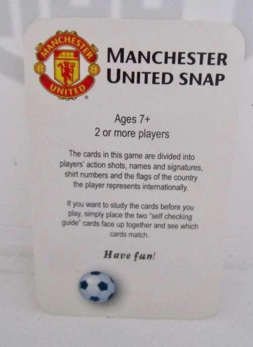 Manchester United Snap Card Game