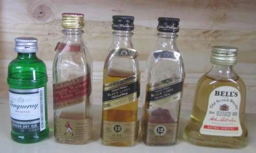 Miniature Whisky / Gin Bottles