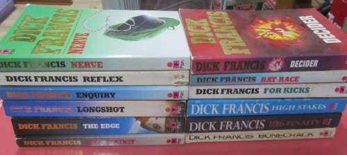 12 x Dick Francis Novels - all for ONE bid (soft cover)