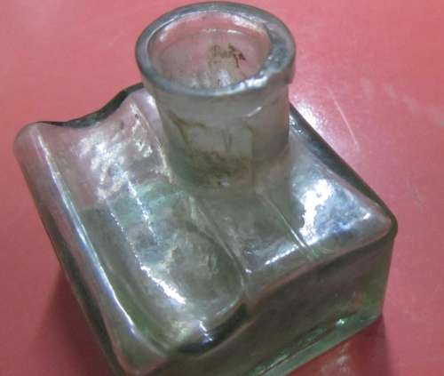 6 Small Vintage Glass Bottles - Bovril, Crown Perfumery, Heynes Mathew Ltd etc