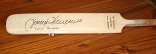Signed mini cricket bat - LANCE KLUSENER (original autograph)