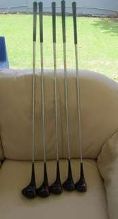 Set of Walter Hagen Haig Ultra Model 66430 Woods - Woods 1,2,3,4 & 5