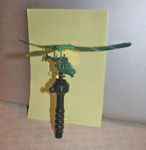 Toy helicopters - pull them and  see them fly
