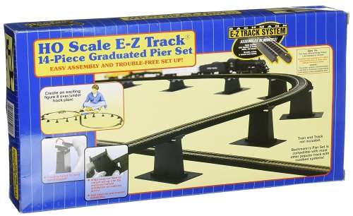 Bachmann Trains 14 PC. E-Z TRACK Graduated Pier Set.