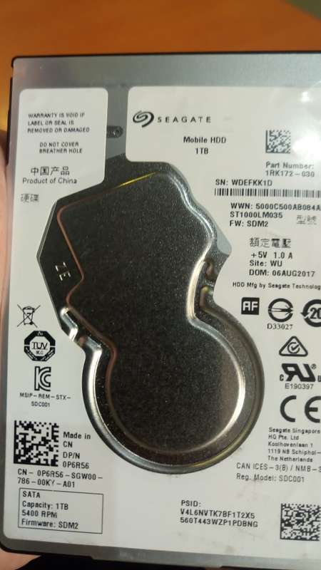 1tb Seagate 2.5" Drive