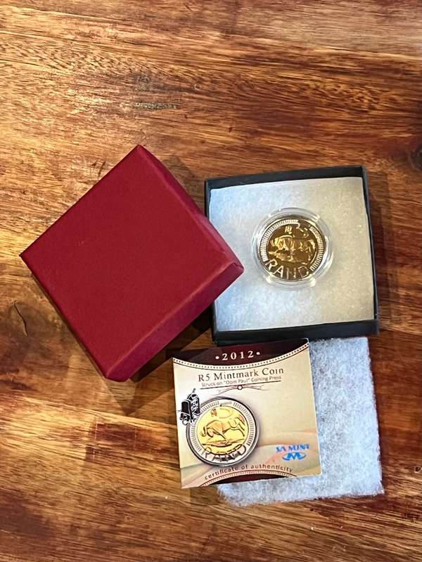 Oom Paul R5 Mintmark Coin - 2012