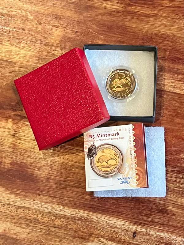Oom Paul R5 Mintmark Coin - 2013
