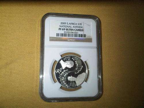 ***National Anthem 2009 Silver R1 Protea PROOF Ultra Cameo PF69 *** 2nd Highest Grade!!!