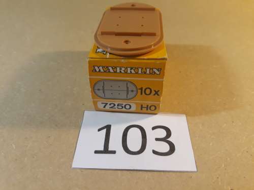 Marklin K Track 7250 2 1/2 mm Base Plates "HO"
